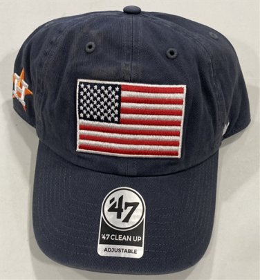 Houston Astros Adjustable Hat MLB Vintage Navy Heritage USA Snapback NEW Flag