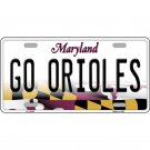 MLB Go Orioles Metal License Plate Baltimore Baseball Auto Truck  Wall Art New