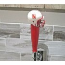 NCAA Nebraska Cornhuskers Tap Handle NCAA Football Beer Keg Wood Red Big Ten