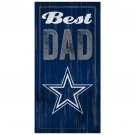 Cowboys Dad Sign Worlds Greatest Wooden Man Cave Wall Distressed Dallas