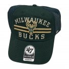 Milwaukee Bucks Snapback Hat NBA Dark Green Clean Up New Embroidered Logo
