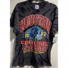 NFL Texans Tie Dye T Shirt XL Navy Vintage Men's Tee Big Houston New Tall
