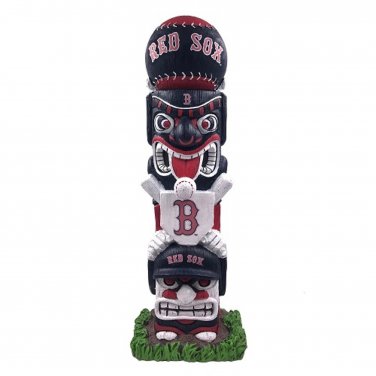 MLB Red Sox Tiki Face Totem Pole Figurine 16" Indoor/Outdoors Boston Team Fenway