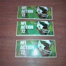 VINTAGE 1972 SUNOCO DX FOOTBALL STAMPS, 3 PACKETS LOT