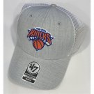 New York Knicks Hat NBA Gray Mesh Contender Stretch Fit New Logo Embroidered
