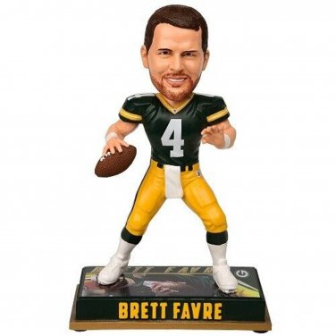 GREEN BAY PACKERS BRETT FARVE BOBBLEHEAD # 4 RETIRED PLAYER NFL FOOTBALL  NEW