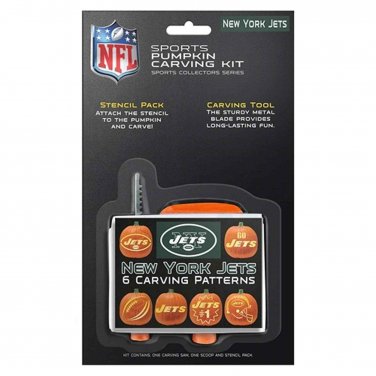 Jets Pumpkin Carving Kit New York Team Logo 6 Designs Stencil NFL Fall New