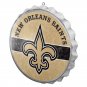 NFl Saints Bottle Cap Sign New Orleans Wall Round Man Cave Distressed Metal New