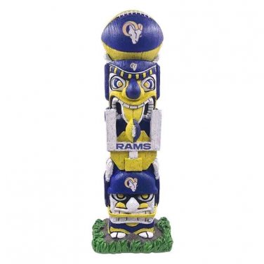 NFL Rams Tiki Face Totem Pole Figurine 16" Los Angeles Indoor/Outdoors New
