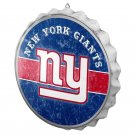 NFL Giants Bottle Cap Sign New York Wall Round Man Cave Distressed Metal
