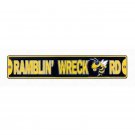 NCAA RAMBLIN WRECK METAL STREET SIGN 24" X 5"  WALL ART ACC GEORGIA TECH