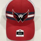 Washington Capitals NHL Red Hat Adjustable MVP Mesh Snapback New Triple Stripe