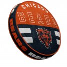 Chicago Bears 15" Plushie Circle Pillow Retro Couch Man Cave New NFL