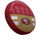 San Francisco 49ers 15" Plushie Circle Pillow Retro Couch Man Cave New NFL