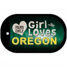 This Girl Loves Oregon Ducks Necklace Dog Tag Metal New Chain Jewelry NCAA
