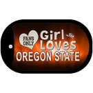 This Girl Loves Oregon State Beavers Necklace Dog Tag Metal New Chain Jewelry NCAA
