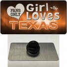 Texas Longhorns Hat Pin Tag This Girl Metal Backpack  NCAA New 1.5"x.75"