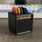 Guitar Picks Holder Box, Amp Speaker with 5 Celluloid ,Picks New Bass Ukulele