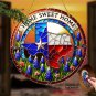 Texas Bluebonnet Sun Catcher - Round Acrylic Window Hanging 8"x8" State Logo New