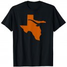 Texas T Shirt Large New Crew Cotton Orange Logo Unisex Soft Austin Unisex Black