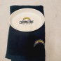 NFL San Diego Chargers Bath Towel and Soap Dish Combo Retro Los Angeles