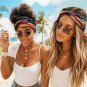 Vintage Distressed American Flag Pattern Hair Tie 1PC Red White Blue USA 250 New
