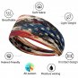 Vintage Distressed American Flag Pattern Hair Tie 1PC Red White Blue USA 250 New