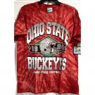 NCAA Ohio State Tri Dye T Shirt 2XL Red Buckeyes Vintage Mens Tee Big New