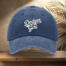 Dodger Girl LA Baseball Cap Navy Women's Adjustable Hat New
