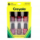 Crayola Crayons Nail Polish 6 Pack Many Colors Lot Variety New Retro Beauty