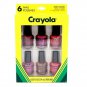 Crayola Crayons Nail Polish 6 Pack Many Colors Lot Variety New Retro Beauty