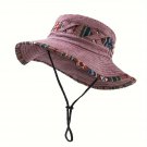 Women's Retro Hiking Hat Wide Boho Brim Packable Floppy Sun Distressed New
