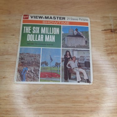 The Six Million Dollar Man ABC TV Series 3D View-Master 3 Reel Packet 70's