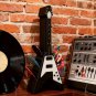 Mini Flying V Guitar-Shaped Guitar Pick Holder Amp 10 Picks Slot - Holder Only