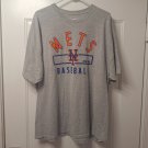 Mets Cotton Tee, Genuine Gray Men’s Size 2XL Big Tall MLB New York Great Cond 2X