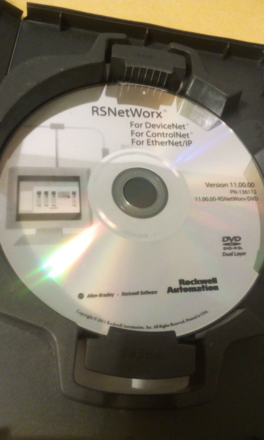 ROCKWELL 9357-CNETL3 SOFTWARE ContolNet, DeviceNet Ethernet/IP DVD Allen Bradley