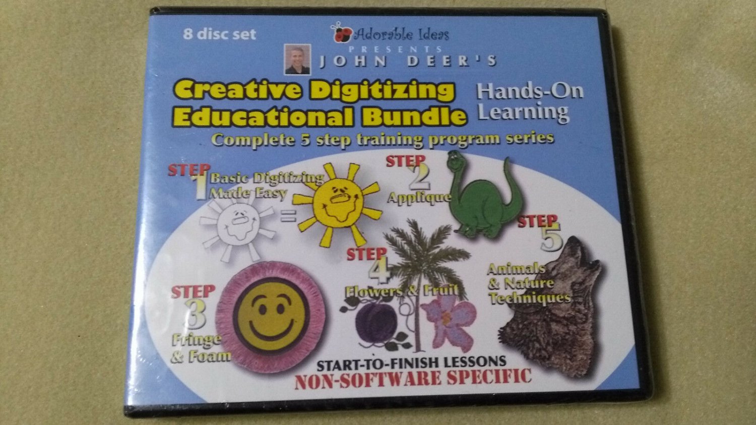 John Deer's Creative Digitizing Educational Bundle 8 Disc Set FREE