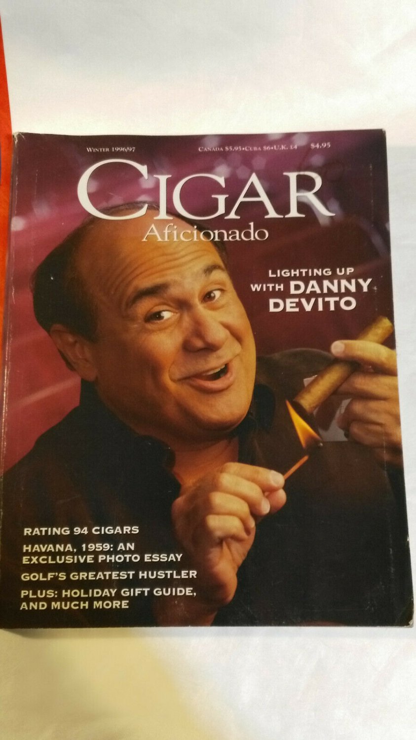 Cigar Aficionado Magazine  Danny Devito