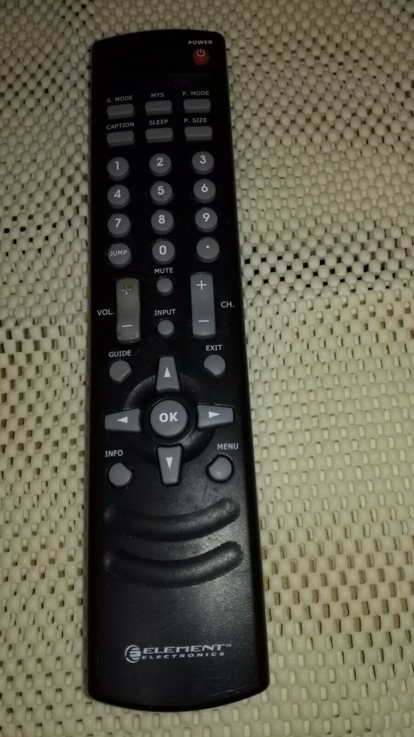 ELEMENT ELECTRONICS P4084-2 Genuine OEM Original TV Remote Black