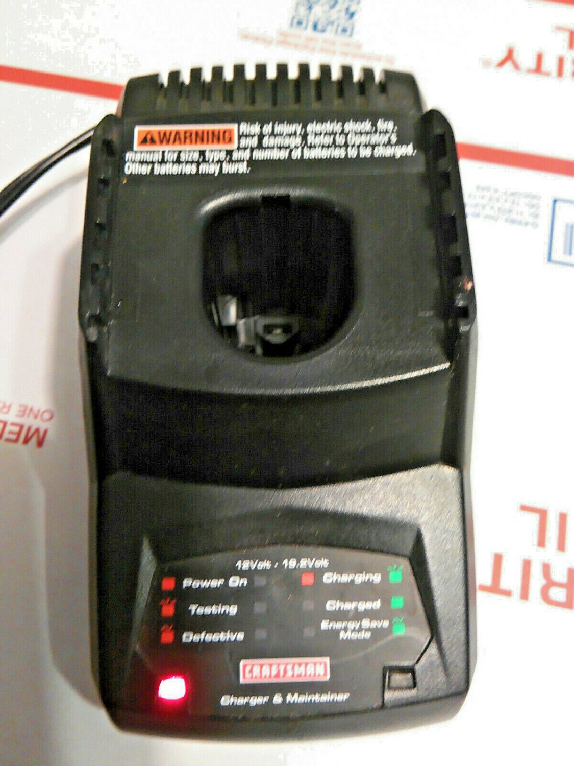 OEM Craftsman 12V - 19.2V Battery Charger & Maintainer 315.CH2020 NiCd Charger