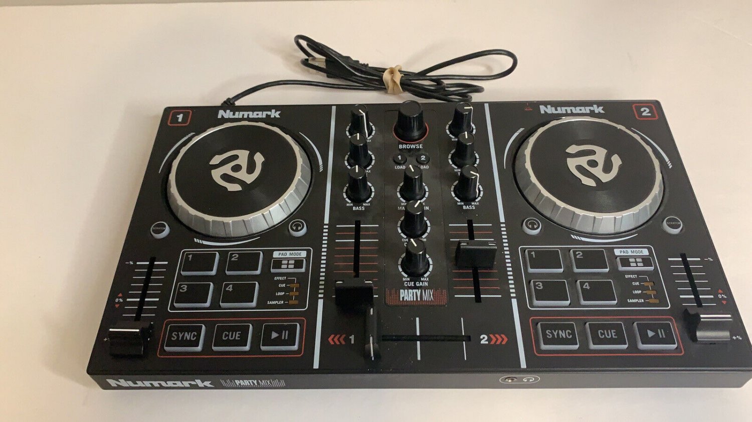 Numark Party Mix II Serato DJ Controller with Built-In Light Show 2-Band EQ&acirc;�&cent;