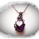 Necklace - Copper Teardrop with Leaf