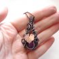Necklace - Copper Teardrop with Leaf