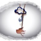 Y Necklace - Thundercloud and Bird