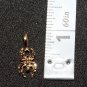 14K 14KT Double Gold Filled Spider Charm or Pendant