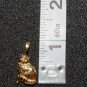 14K 14KT Double Gold Filled Cat Charm or Pendant