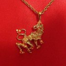 14K 14KT Double Gold Filled Lion Charm or Pendant
