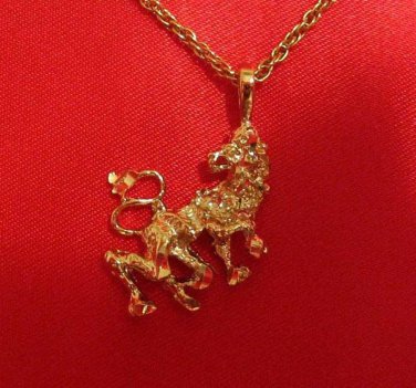 14K 14KT Double Gold Filled Lion Charm or Pendant