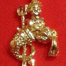 14K  14 KT Double Gold Filled Bonded Zodiac Aquarius Pendant Astrology