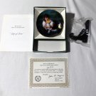 Lap of Love by Donald Zolan Miniature 3 1/4"" Collectors Plate with COA & Stand